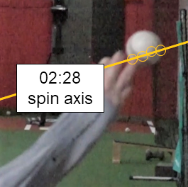 baseball spin axis